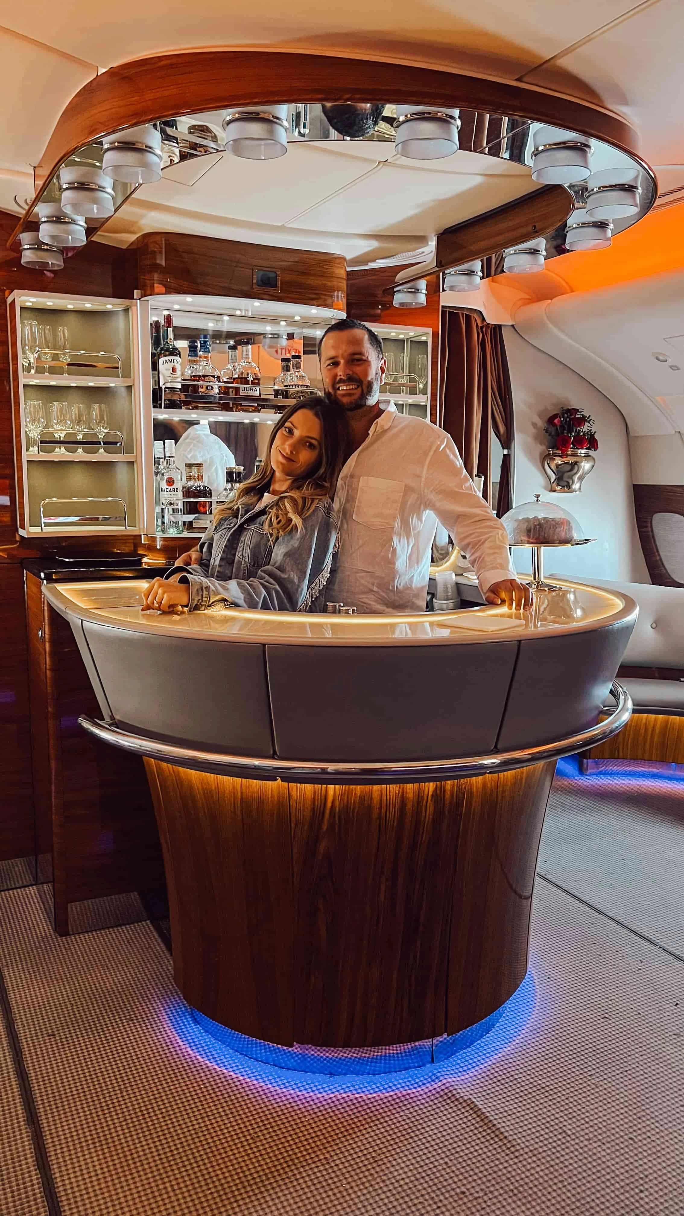 Emirates First Class A380 Bar